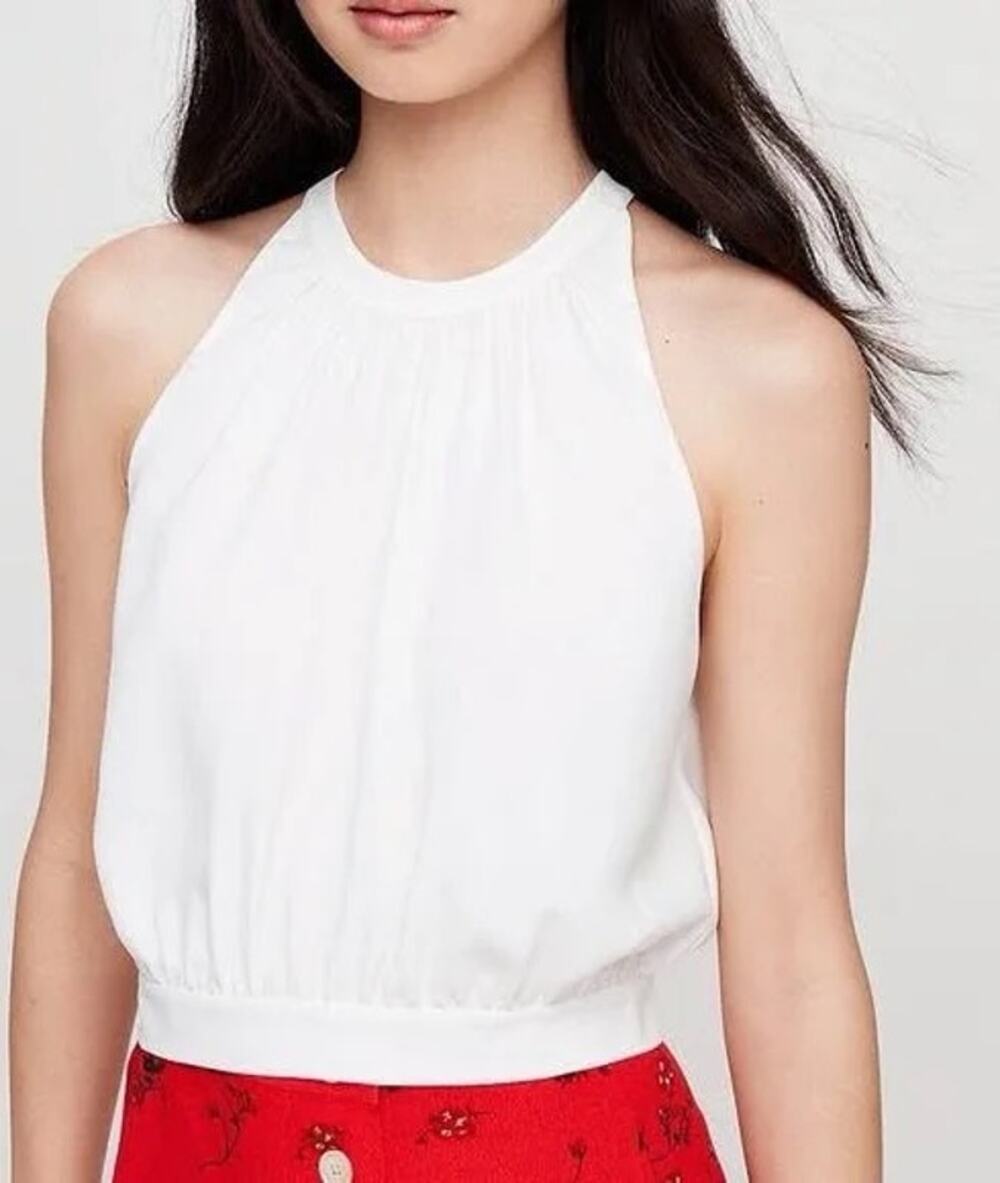 Aritzia Wilfred "New Cadence" Open Back Crop Top - Size M